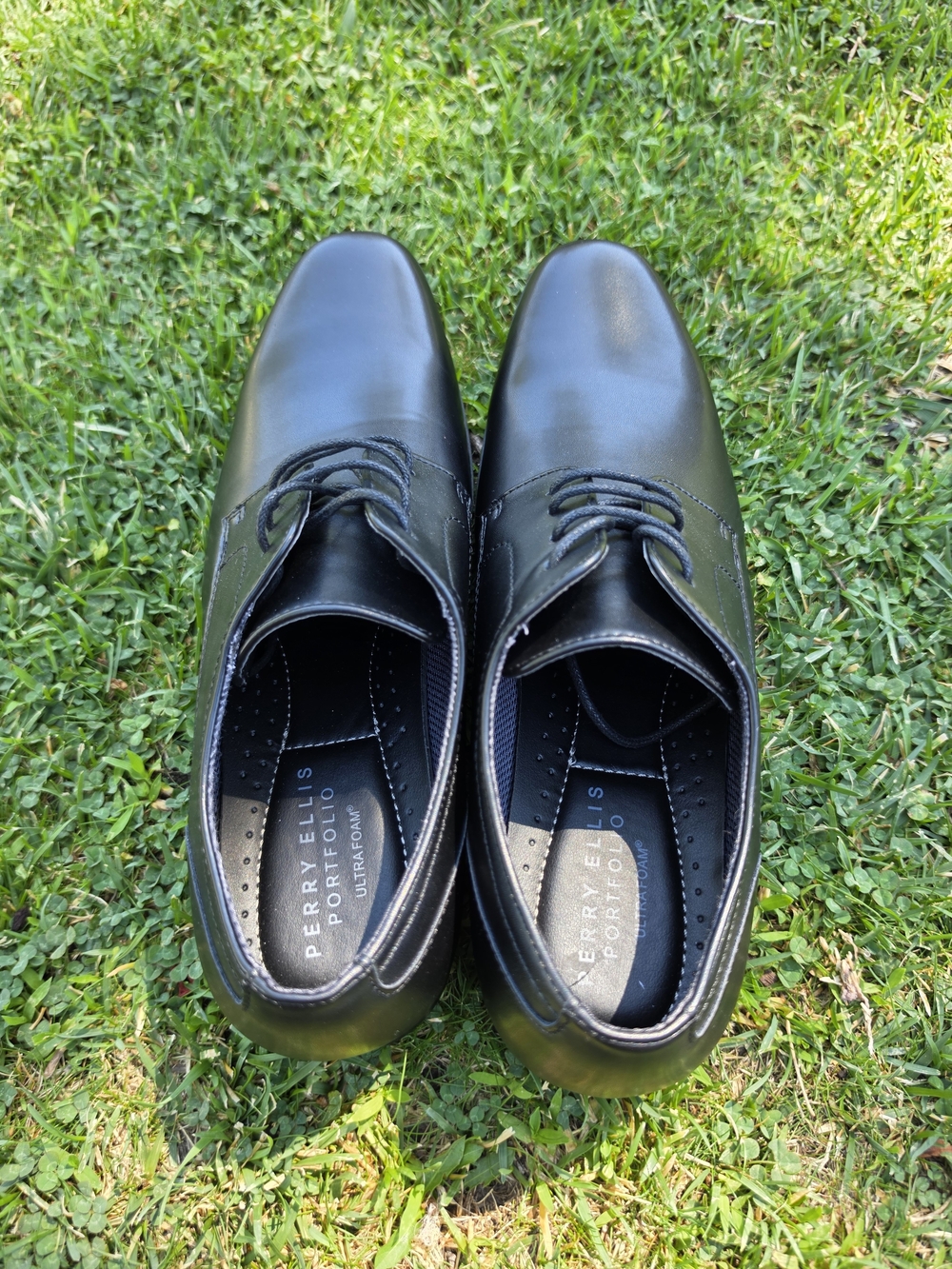 NEW Men’s Perry Ellis Black Lace-Up Dress Shoes 10M